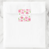 Elegant Floral Happy Moederdag | Sticker (Tas)