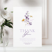 Elegant Floral Hartelijk dank Bedankkaart