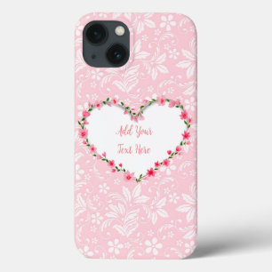 Elegant Floral Heart Lijst: voor elke gelegenheid iPhone 13 Hoesje