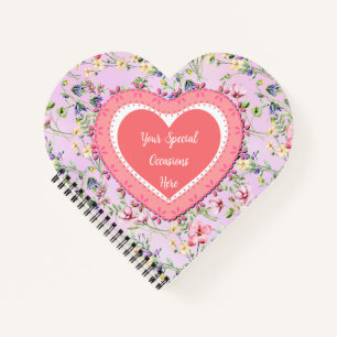 Elegant Floral Heart Lijst: voor elke gelegenheid Notitieboek