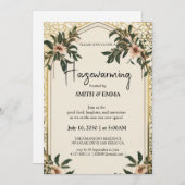 Elegant Floral Housewarming Invitation New Home  (Devant / Derrière)