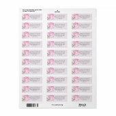 Elegant Floral Hydrangea Return Address Etiket (Full Sheet)