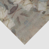 Elegant Floral Impressionisme Monogram Decoupage Tissuepapier (Detail)