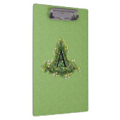 Elegant  Floral initiaal A monogram Klembord (Rechts)