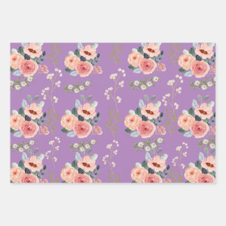 Elegant floral inpakpapier vel
