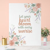 Elegant Floral Inspirational Poster (Mariage)