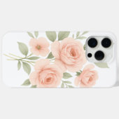 Elegant Floral iPhone Case (Achterkant (horizontaal))
