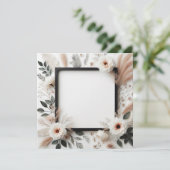 Elegant Floral Kaart (Staand voorkant)