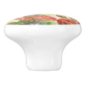 Elegant  Floral Keramische Knop (Zijkant)