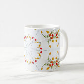 Elegant  Floral Koffiemok (Voorkant rechts)