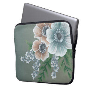 Elegant Floral Laptop Hoesje 1 Sleeve