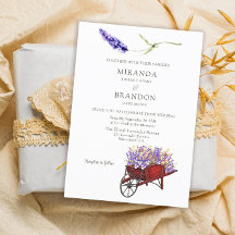 Elegant Floral Lavender Wedding