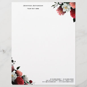 Elegant floral Letterhead Briefhoofd
