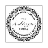 Elegant Floral Lijst 2 Rubberstempel (Afrduk)