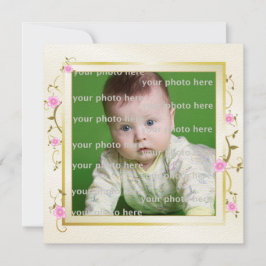 Elegant Floral Lijst Aankondiging