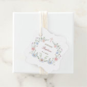 Elegant Floral Lijst doop Bedankjes Labels (In situ)