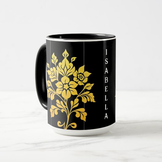 Elegant Floral Luxury Populair Collectie Mok (Voorkant links)