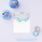 Elegant floral mandala en confetti afbeelding flyer (Enkel)