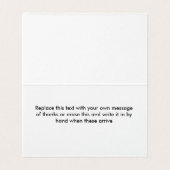 Elégant Floral Merci Cartes (Inside Unfolded)