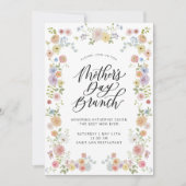 Elégant Floral Mère's Day Brunch Invitation (Devant)