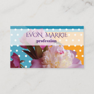 Elegant Floral Modern Business Kaart Visitekaartje