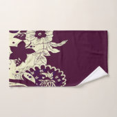 Élégant Floral Moderne (Serviette à main)