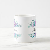 Elegant Floral Monogramed Coffee Mok (Center)
