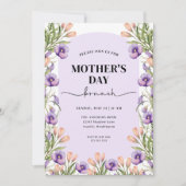 Elegant Floral Mother's Day Brunch Invitation (Devant)