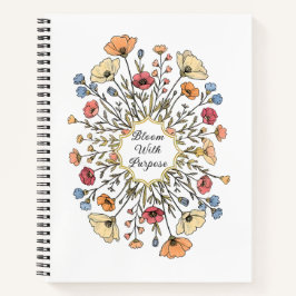 Elegant Floral Motivational Notebook Notitieboek