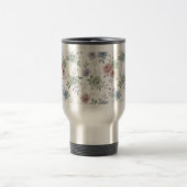 Elegant Floral Mug Wrap – Optional Personalization (Centre)