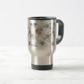 Elegant Floral Mug Wrap – Optional Personalization Reisbeker (Voorkant rechts)