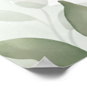 Elegant Floral Muslim Islamitisch Bruiloft Poster (Hoek)