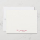 Elegant Floral Note Cards (Borstkanker) Kaart (Achterkant)