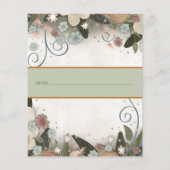 Elégant Floral Nouvelles Conseils Cartes d'Inspiri (Dos)