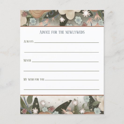 Elégant Floral Nouvelles Conseils Cartes d'Inspiri (Devant)