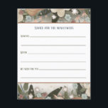 Elégant Floral Nouvelles Conseils Cartes d'Inspiri<br><div class="desc">Cette élégante carte de conseil aux fleurs de sauce mariage présente des arrangements fantaisistes de jolies fleurs dessinées à la main. Une façon amusante pour les jeunes mariés de recevoir des conseils très utiles de tous leurs invités. La belle décoration comprend des fleurs, des botaniques et des feuilles pour un...</div>