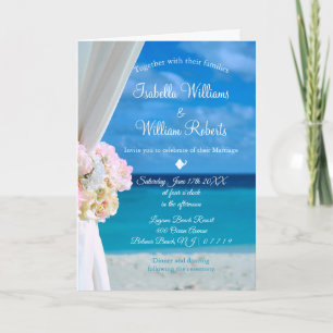 Elegant Floral Ocean Beach Summer Wedding