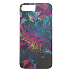 Elegant Floral ontwerp met meerdere kleuren   Tele iPhone 8 Plus / 7 Plus Hoesje