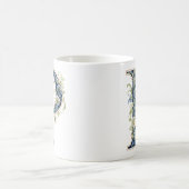 Elegant Floral P Monogram Mug (Centre)
