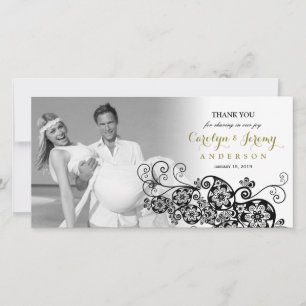 Élégant floral Paisley Boho Chic Mariage Merci