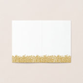 Elegant  Floral Paisley Hartelijk dank Folie Kaarten (Binnen)