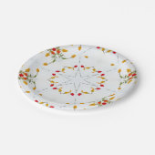 Elegant  Floral Papieren Bordje (Gekanteld)