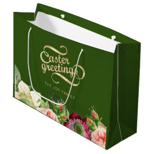 Elegant Floral Pasen Groot Cadeauzakje
