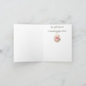 Elegant Floral Pattern appreciatie Bedankt voor je (Binnen)