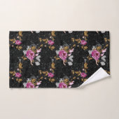 Elegant floral pattern bath towel set (Serviette à main)