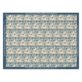 Elegant Floral Pattern Beauful Romantic Flowers Tafelkleed (Voorkant (Horizontaal))