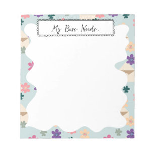 Elegant Floral Pattern Enveloppen met tekst Notiti Notitieblok