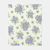 Elegant Floral Pattern Fleece Deken (Voorkant)