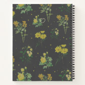 Elegant  Floral Pattern - Gepersonaliseerd Notitieboek (Achterkant)