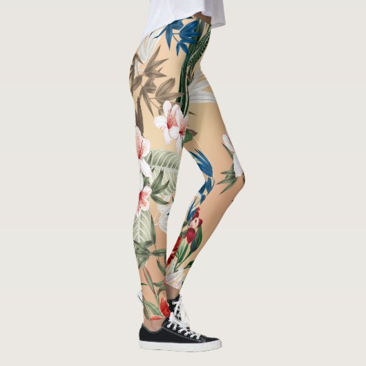 Elegant Floral Pattern Leggings (Droite)